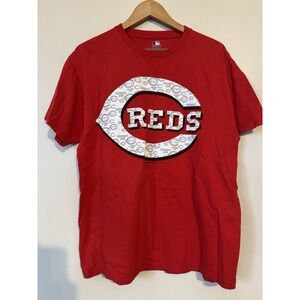 Cincinnati Reds MLB Logo T-Shirt Red Large Unisex Men's Adults Redlegs